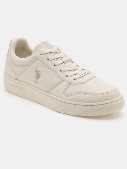U.S. POLO ASSN. - Joan 2.0 Men Cream Stylish Casual Sneakers