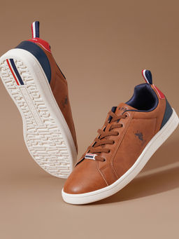 U.S. POLO ASSN. - Stefan 3.0 Men Tan Stylish Casual Sneakers