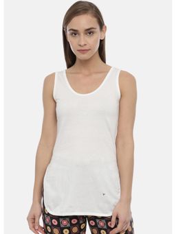 BLOSSOM - Women'S Churidar Slip Long Thigh Length with Broad Shoulder White