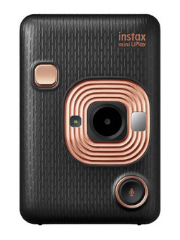 Fujifilm - Instax Mini LiPlay Hybrid Instant Camera (Elegant Black)