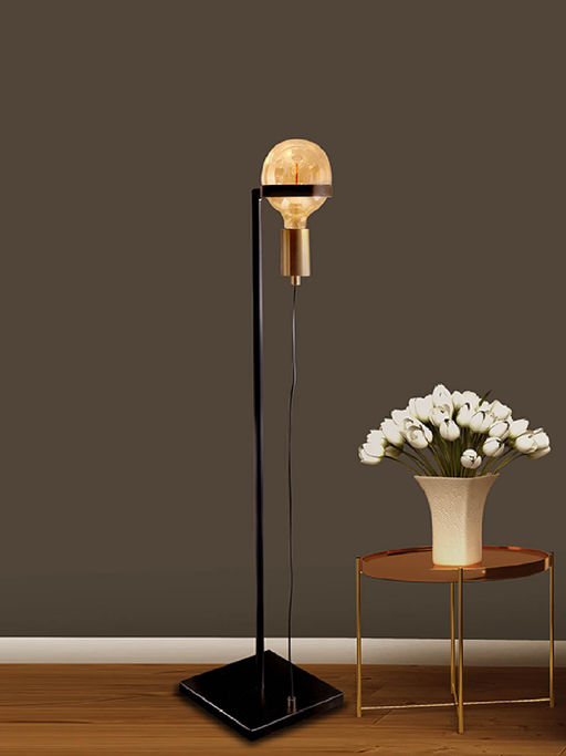 Kapoor Lamp Shades Ottelien Matte Black Floor Lamp
