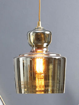 Kapoor Lamp Shades - Harper Marimore Glass Pendant Lamp - Smoke Lustere