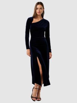 Forever New - Sawyer Asym Velvet Drape Midi Dress