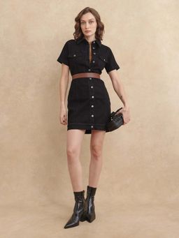RAREISM - Thoi Primary Black Regular Mini Dress