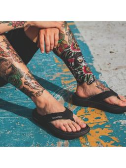Toucantoes - Armour Mens Comfort Flip-Flops Black