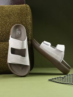 EL PASO - Women Olive Faux Leather Casual Sandals