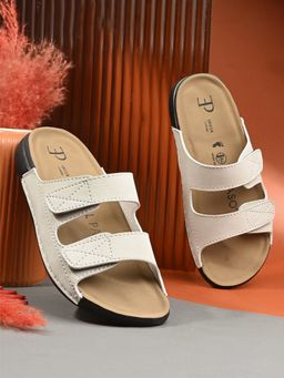 EL PASO - Women Nude Faux Leather Casual Sandals