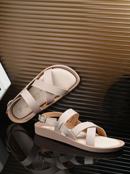 EL PASO - Women Pink Faux Leather Casual Sandals