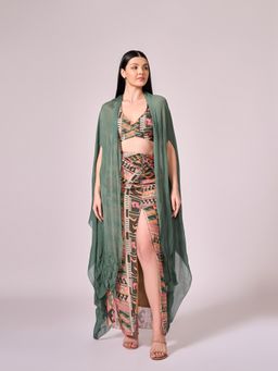 KOSWI - Chalk Green Cape