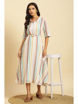 W - White Stripes Dress (Set of 2)