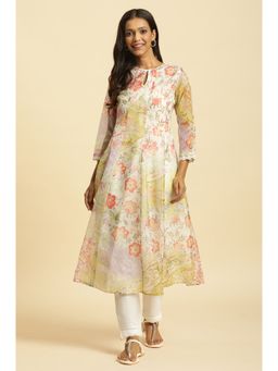 W - Multi-color Floral Kurta