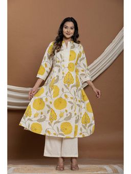 Autumnlane - Hardik Sunshine Cotton Printed Kurta With Pant (Set of 2)
