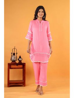 Autumnlane - Pawan Soft Pink Cotton Co-Ord (Set of 2)