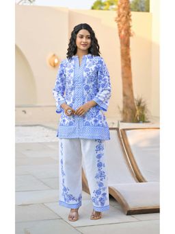 Autumnlane - Vastramaya Indigo Cotton Co-Ord (Set of 2)