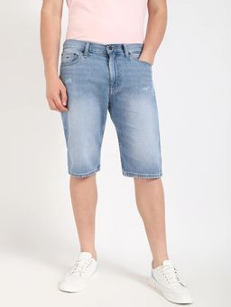 Tommy Hilfiger - Regular Fit Printed Mid-Rise Shorts