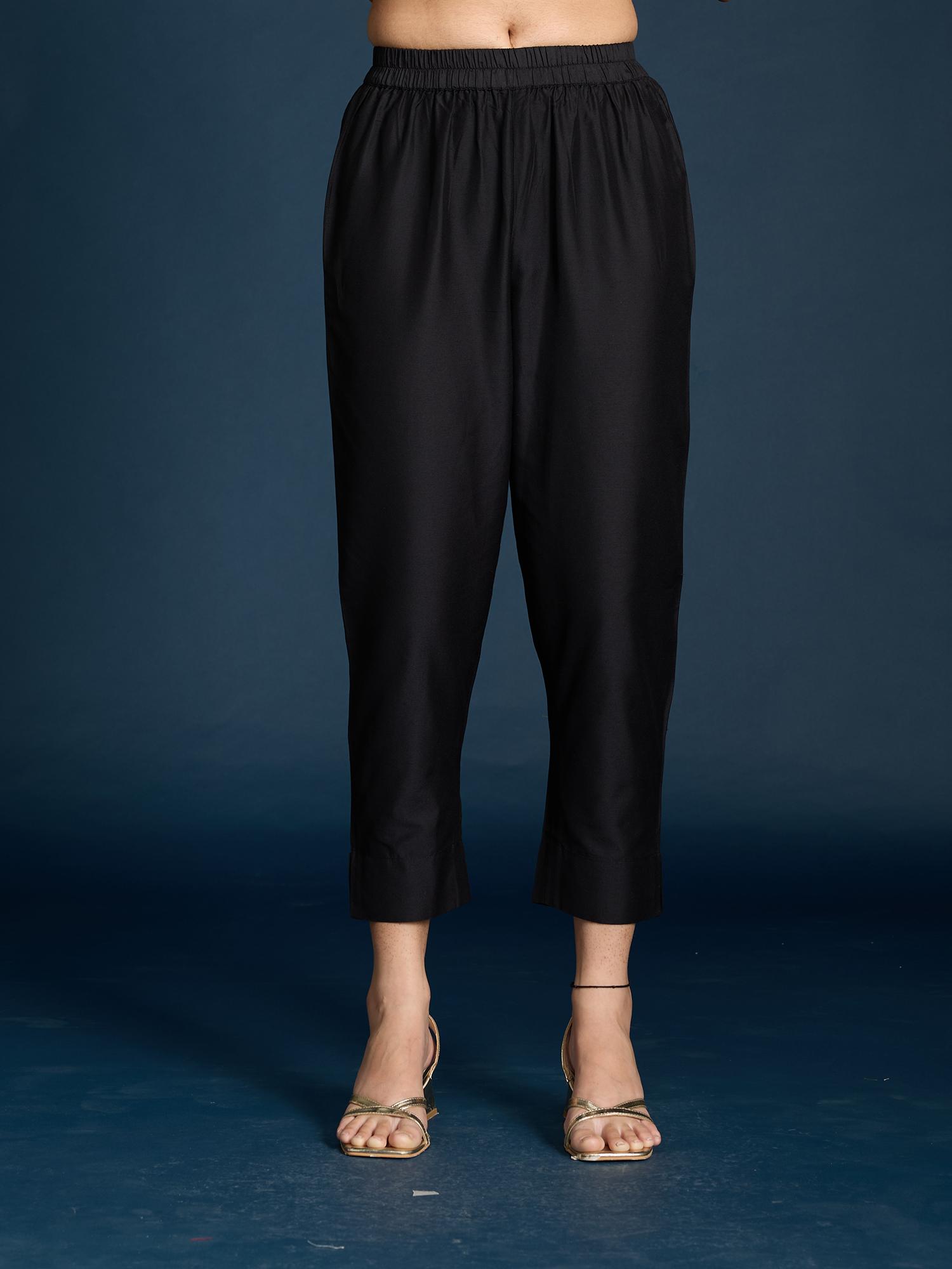 gajra gang Black Slim Fit Pant Diwalicious-picture-41