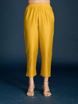 Gajra Gang - Mustard Slim Fit Pant Diwalicious