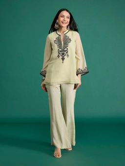 Gajra Gang - Green Embroidered Co-ord Set Nani's Almari (Set of 2)