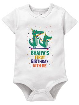 Zeezeezoo - Bhaiya's First Birthday With Me Crocodile Bodysuit