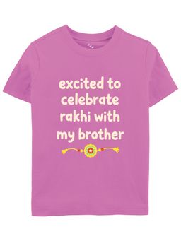 Zeezeezoo - Excited To Celebrate Rakhi With My Brother Kids T-Shirt