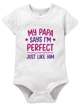 Zeezeezoo - My Papa Says I'm Perfect Just Like Him Bodysuit