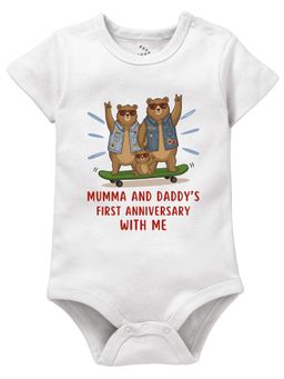 Zeezeezoo - Mumma and Papa First Anniversary With Me Bodysuit