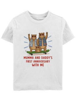 Zeezeezoo - Mumma and Papa First Anniversary With Me Kids T-Shirt