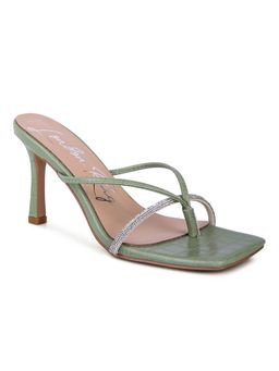 London Rag - Textured Green Heels