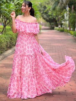 Vastranand - Serene Rosette Flower Dress
