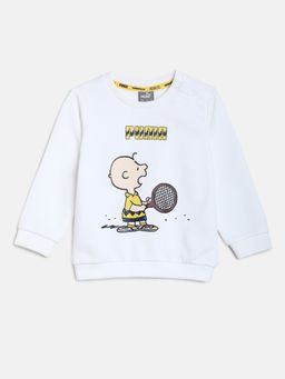 Puma - X Peanuts Minicats Sweatshirt & Jogger Unisex Kids White (set Of 2) (Set of 2)