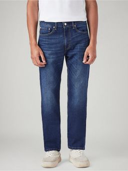 Levi's - Men's 505 Blue Straight Fit Mid Rise Jeans