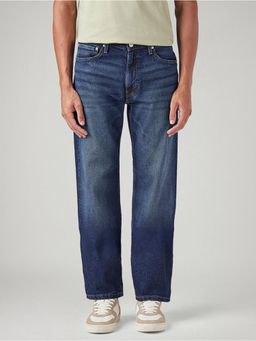 Levi's - Men's 555 Blue Straight Fit Mid Rise Jeans