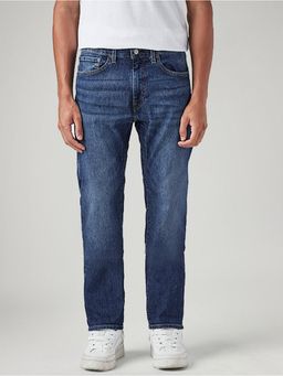 Levi's - Men's 505 Blue Straight Fit Mid Rise Jeans