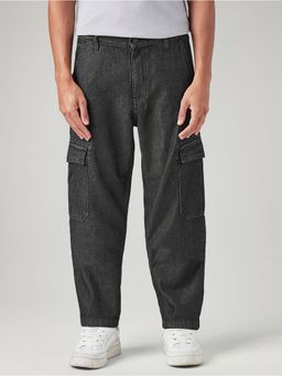 Levi's - Men's 568 Charcoal-Grey Loose Fit Mid Rise Jeans