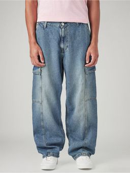 Levi's - Men's 578 Blue Baggy Fit Mid Rise Tinted Jeans