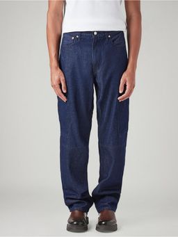 Levi's - Men's 568 Navy Blue Loose Fit Mid Rise Jeans