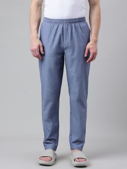 Van Heusen - Men Solid Cotton Chambray Pant