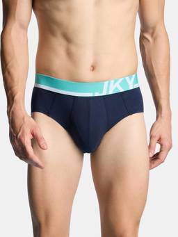 Jockey - Fp11 Men Super Combed Cotton Solid Brief-Navy