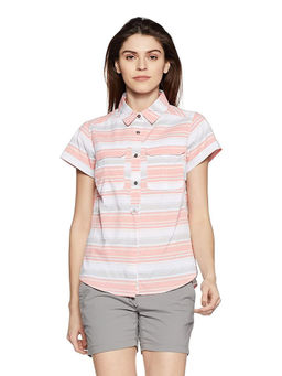 Columbia - Women Multi-Color Pilong Sleevener Peak Novelty Short Sleeve Shirt