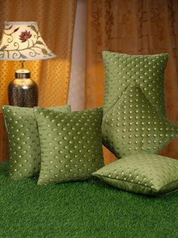 HOSTA HOMES - Soft Velvet Lined Pattern Cushion Covers Pack Of 5