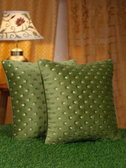 HOSTA HOMES - Soft Velvet Lined Pattern Cushion Covers Pack Of 2