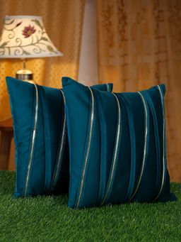 HOSTA HOMES - Soft Fur Solid Pattern Cushion Covers Pack Of 2