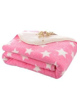 BRANDONN - Star Printed Multipurpose Wearable Baby Blankets-Pink