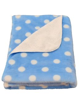 BRANDONN - New Born Dots Printed Multipurpose Wearable Blankets-Blue