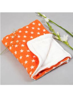 BRANDONN - New Born Baby Multipurpose Wearable Star Printed Blankets-Orange