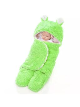 BRANDONN - New Born Baby Multipurpose Wearable Blankets-Green