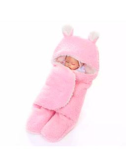 BRANDONN - New Born Baby Multipurpose Wearable Blankets-Pink