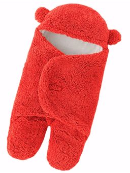BRANDONN - New Born Baby Multipurpose Wearable Blankets-Red