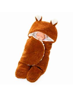 BRANDONN - New Born Baby Multipurpose Wearable Blankets-Rust