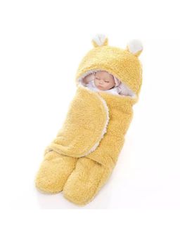 BRANDONN - New Born Baby Multipurpose Wearable Blankets-Yellow
